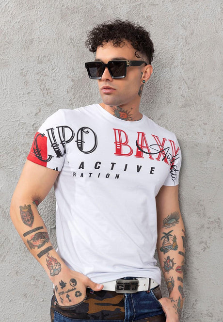 CT785 Men T-shirt with large Brand Print