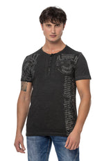 CT789 Biker Hombres T-Shirt con cuello redondo