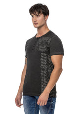 CT789 Biker Hombres T-Shirt con cuello redondo