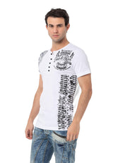 CT789 Biker Hombres T-Shirt con cuello redondo