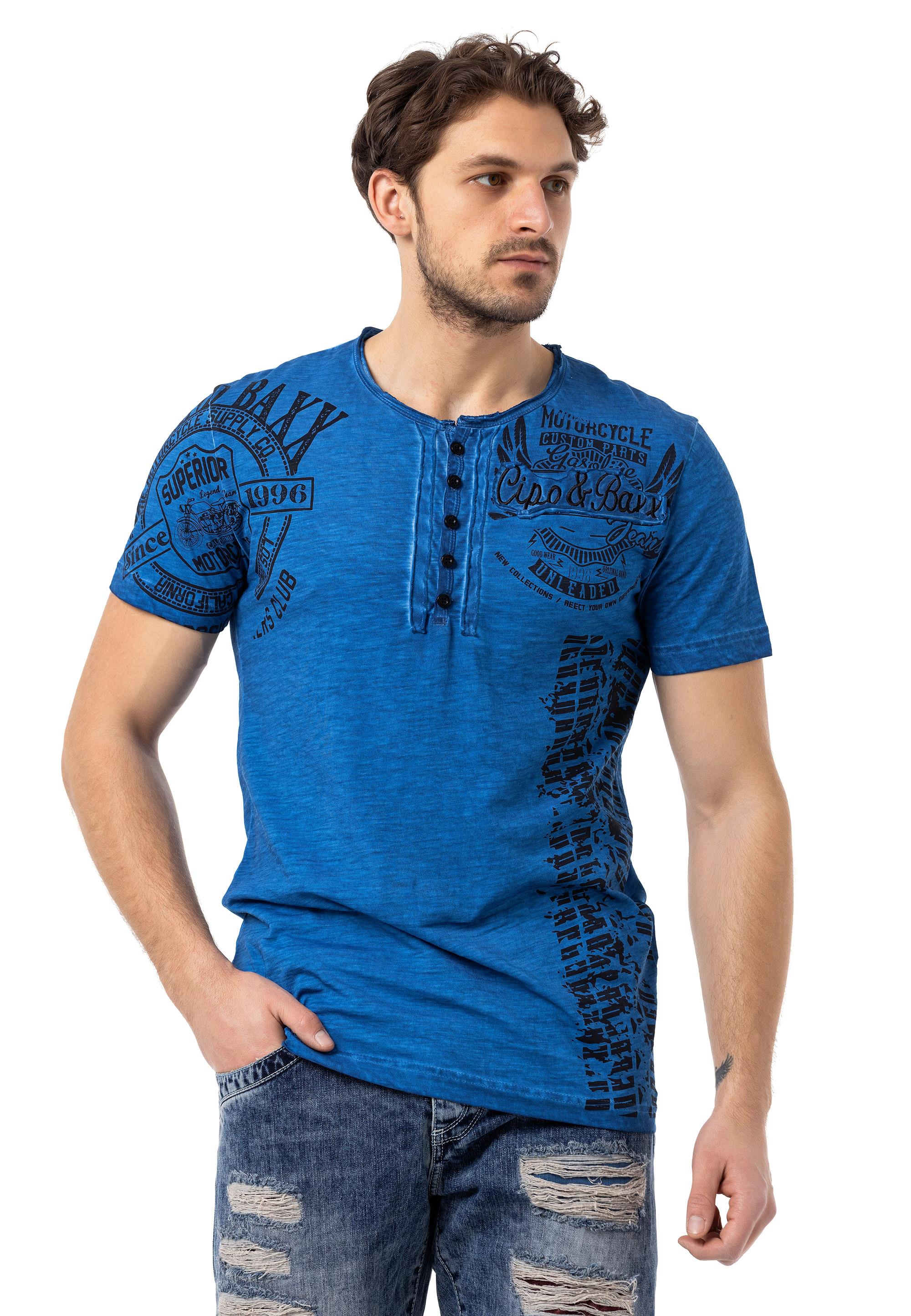 CT789 Maglietta stile Biker per uomo