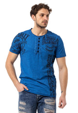 CT789 Biker Hombres T-Shirt con cuello redondo