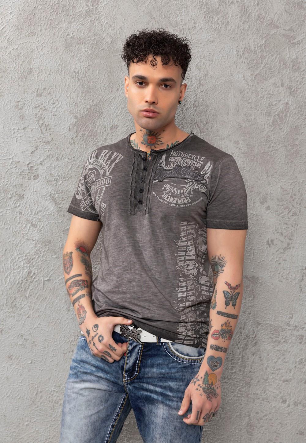 CT789 Maglietta stile Biker per uomo