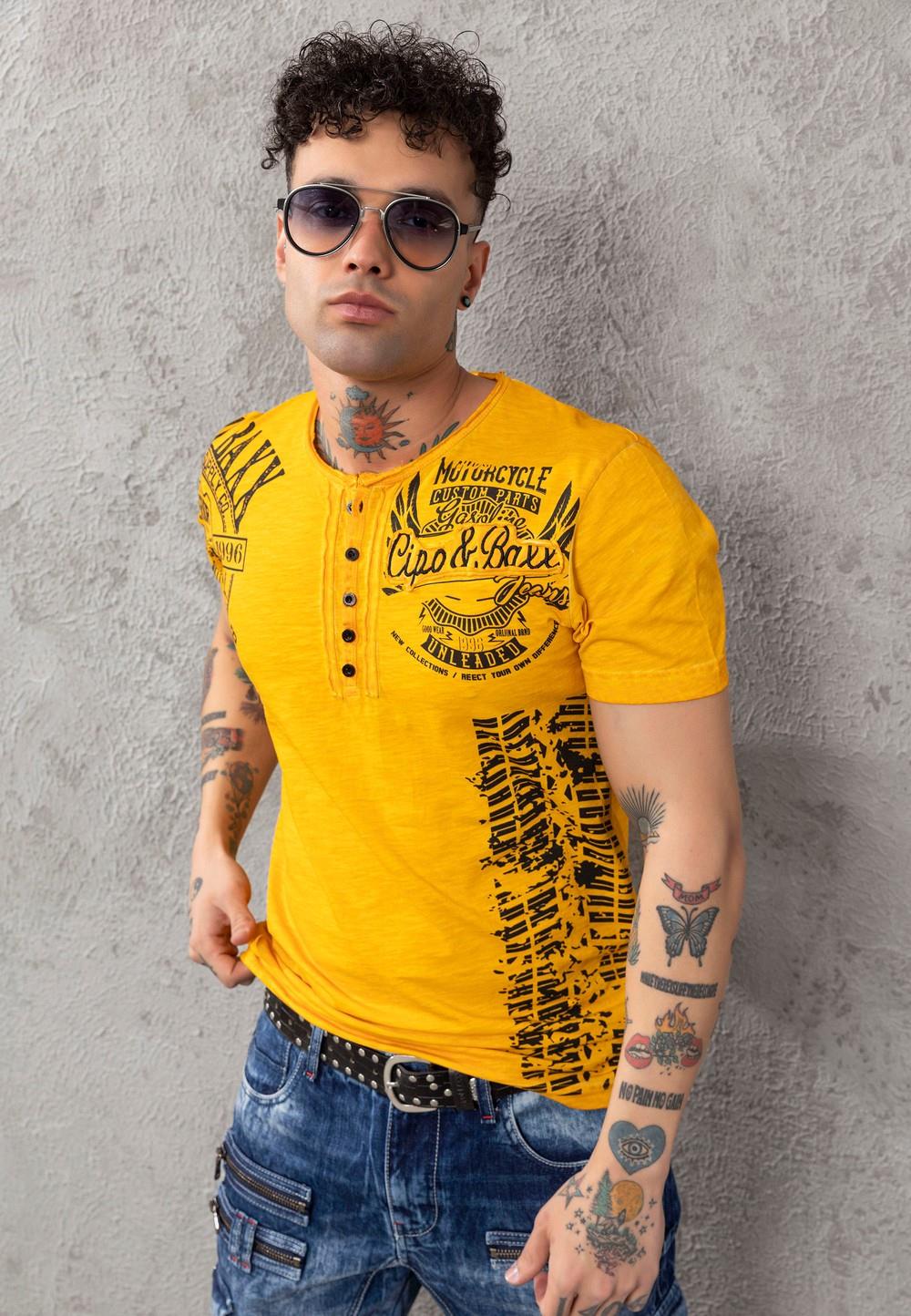 CT789 Maglietta stile Biker per uomo