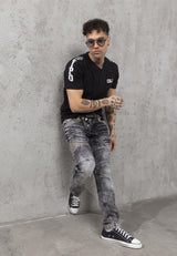CT790 T-shirt basique avec logo brodé