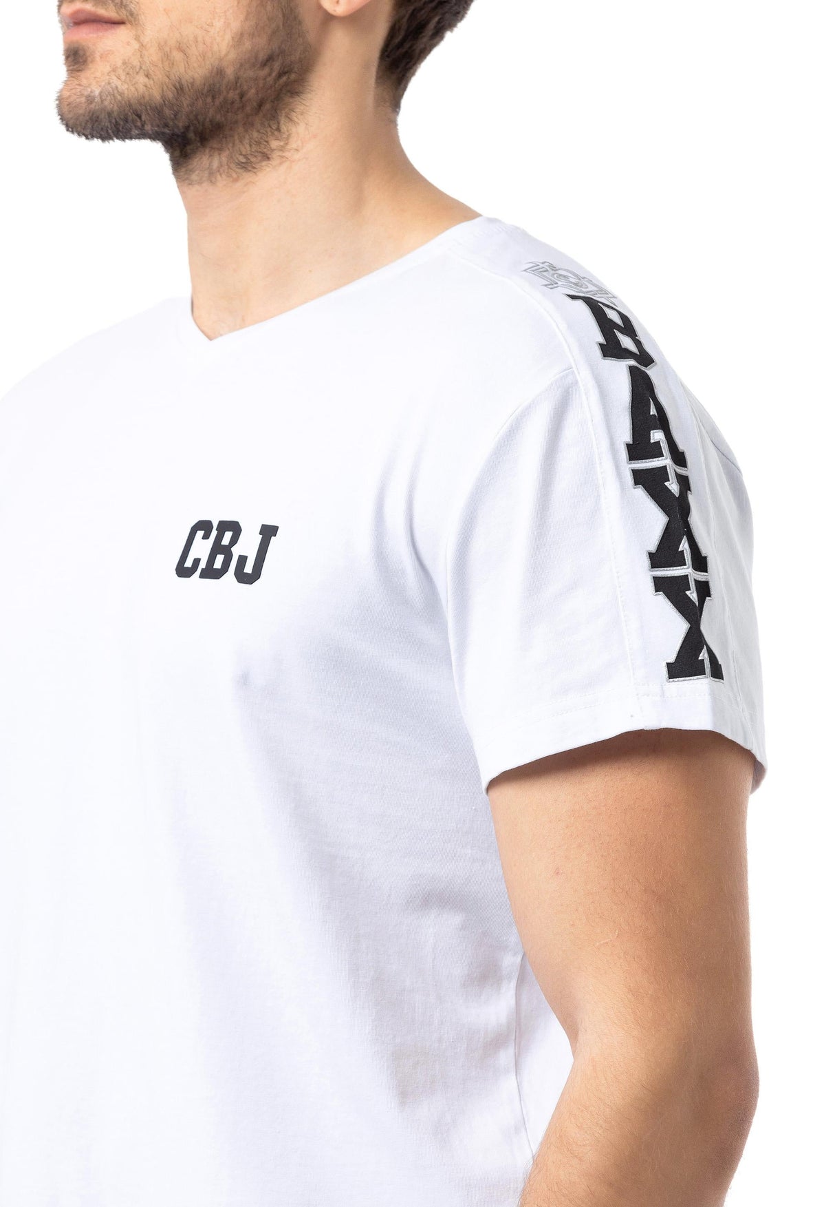 CT790 T-shirt basique avec logo brodé