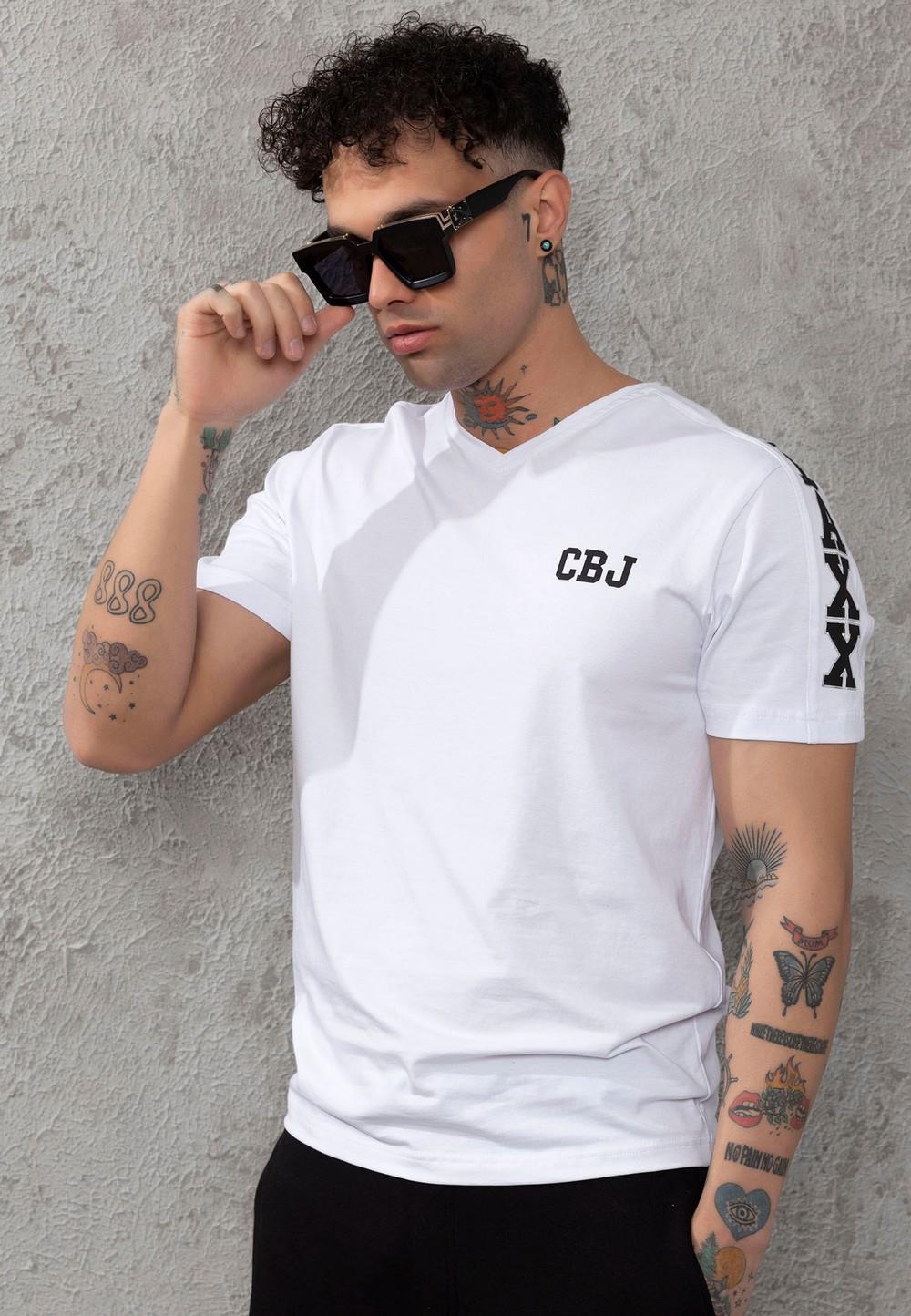 CT790 T-shirt basique avec logo brodé