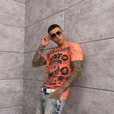 CT800-Herren T-Shirt mit Rundhals – Wash & Adler-Print