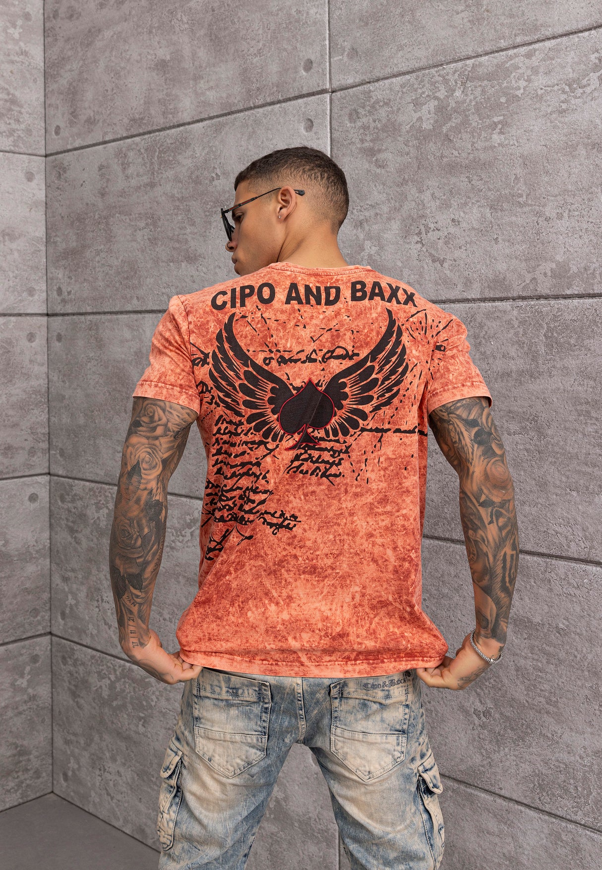 CT800-T-shirt col rond homme - Impression Aigle