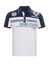 CT803-Mens Polo T-Shirt in Regular Fit with print and application