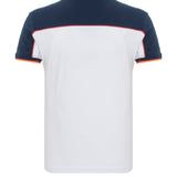 CT803-t-shirt męski polo z  nadrukiem i aplikacją