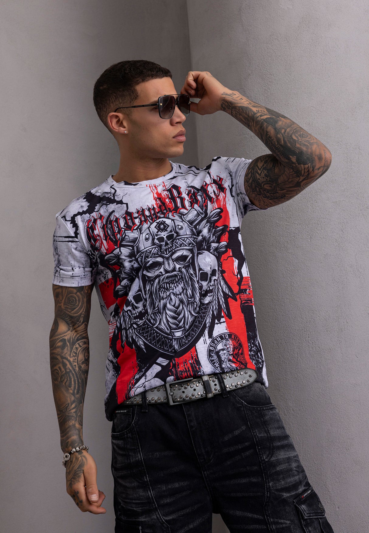CT819- Men T-Shirt with Round Neck | Regular Fit | Digital Print