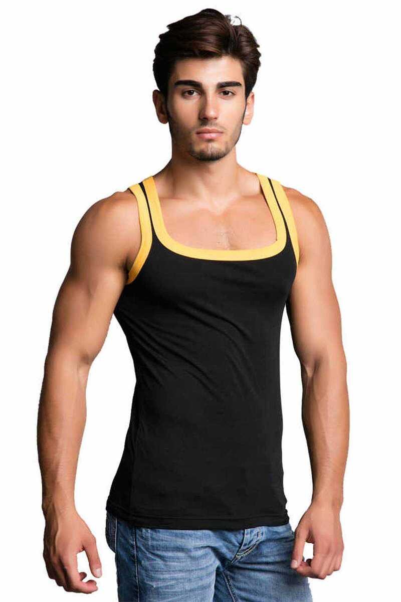 CU104 Zwart Heren Ondershirt