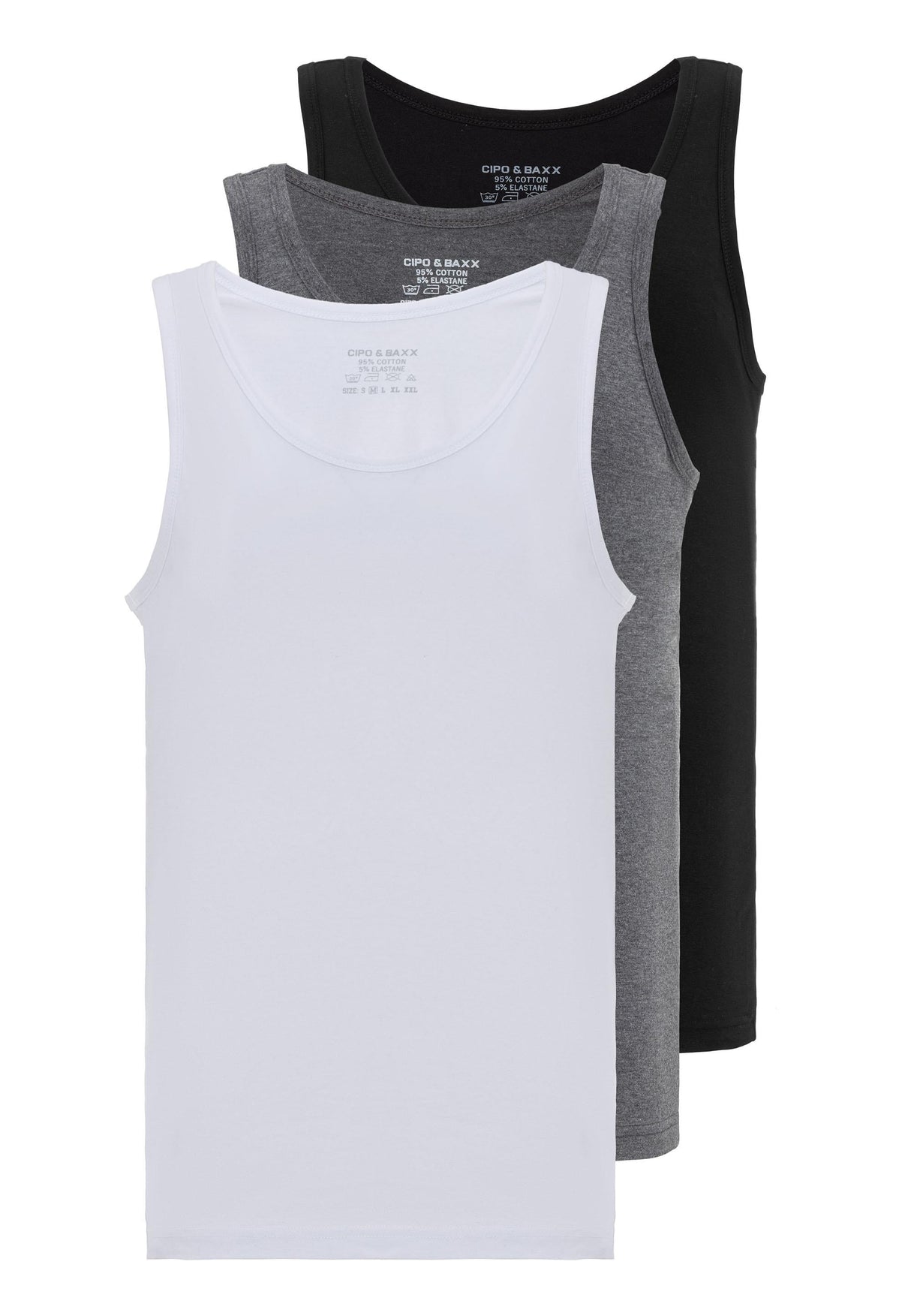  CU117 Pack da 3 Camisetas Interiores para hombre