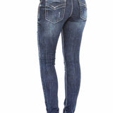 WD423 Damen Röhrenjeans im angesagten Destroyed-Look