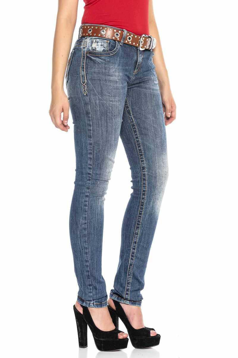WD386 Jeans Slim-fit para Mujer