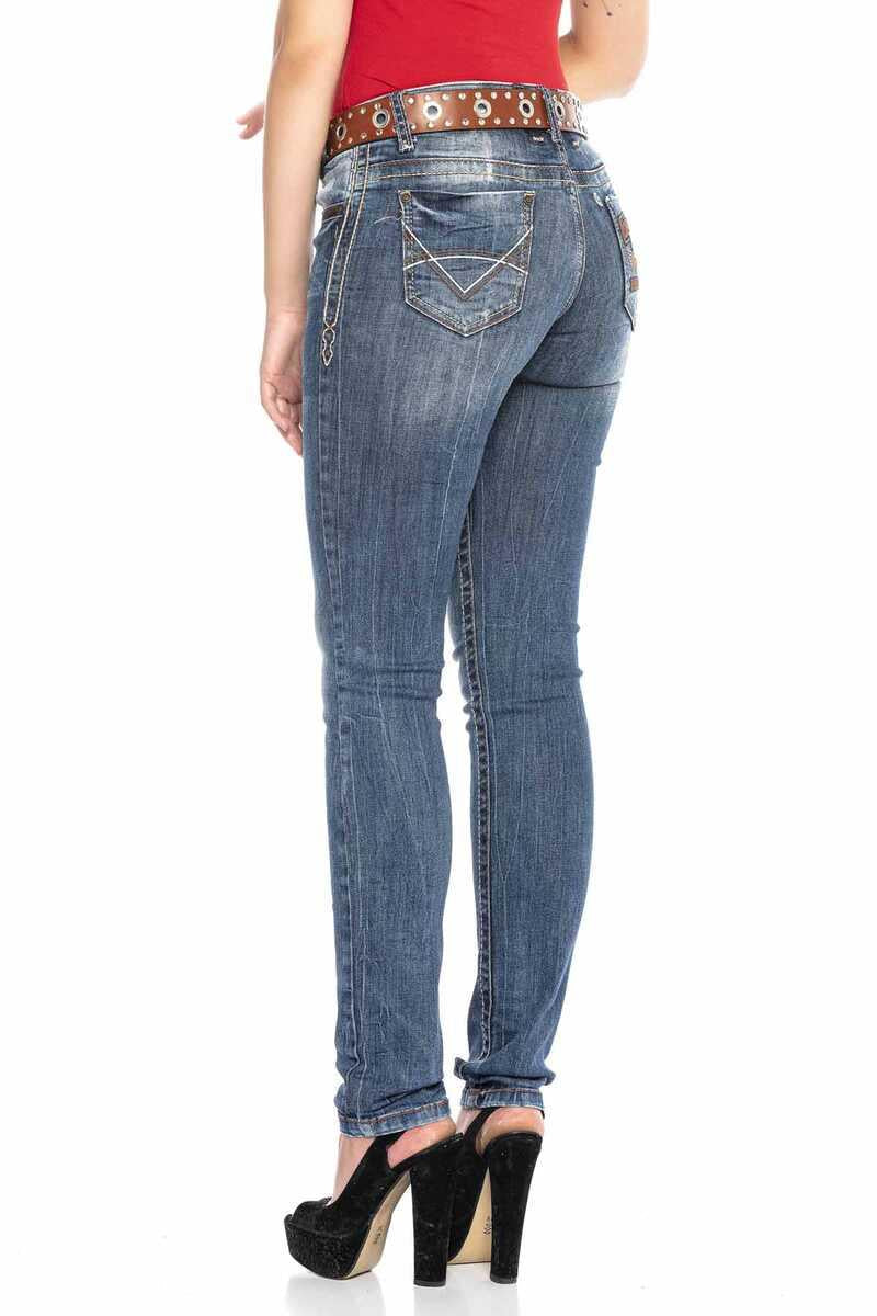 WD386 Jeans Slim-fit para Mujer