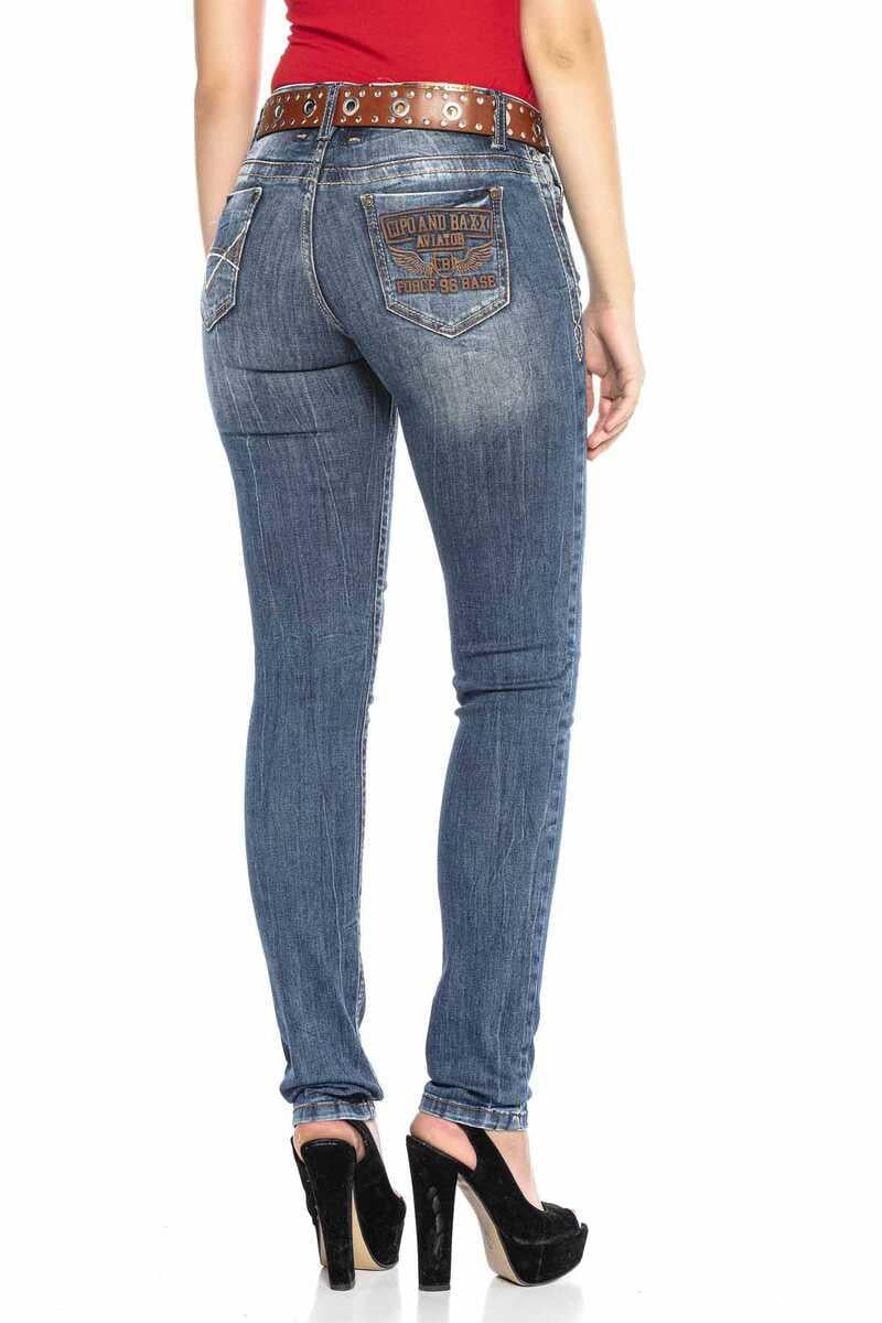 WD386 Jeans Slim-fit para Mujer