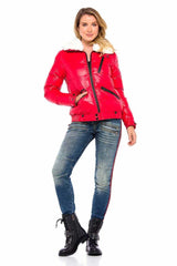 WD384 Damen Slim-Fit-Jeans mit trendigen Seitenstreifen