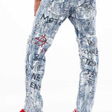 CD498 Herren Slim-Fit-Jeans im coolen Destroyed-Look