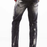 CD496 Herren Streetwear-Jeans mit Waschmuster