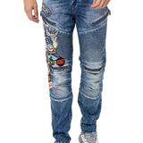 Jeans per tubi da uomo CD490 con stile street.