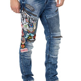 Jeans per tubi da uomo CD490 con stile street.