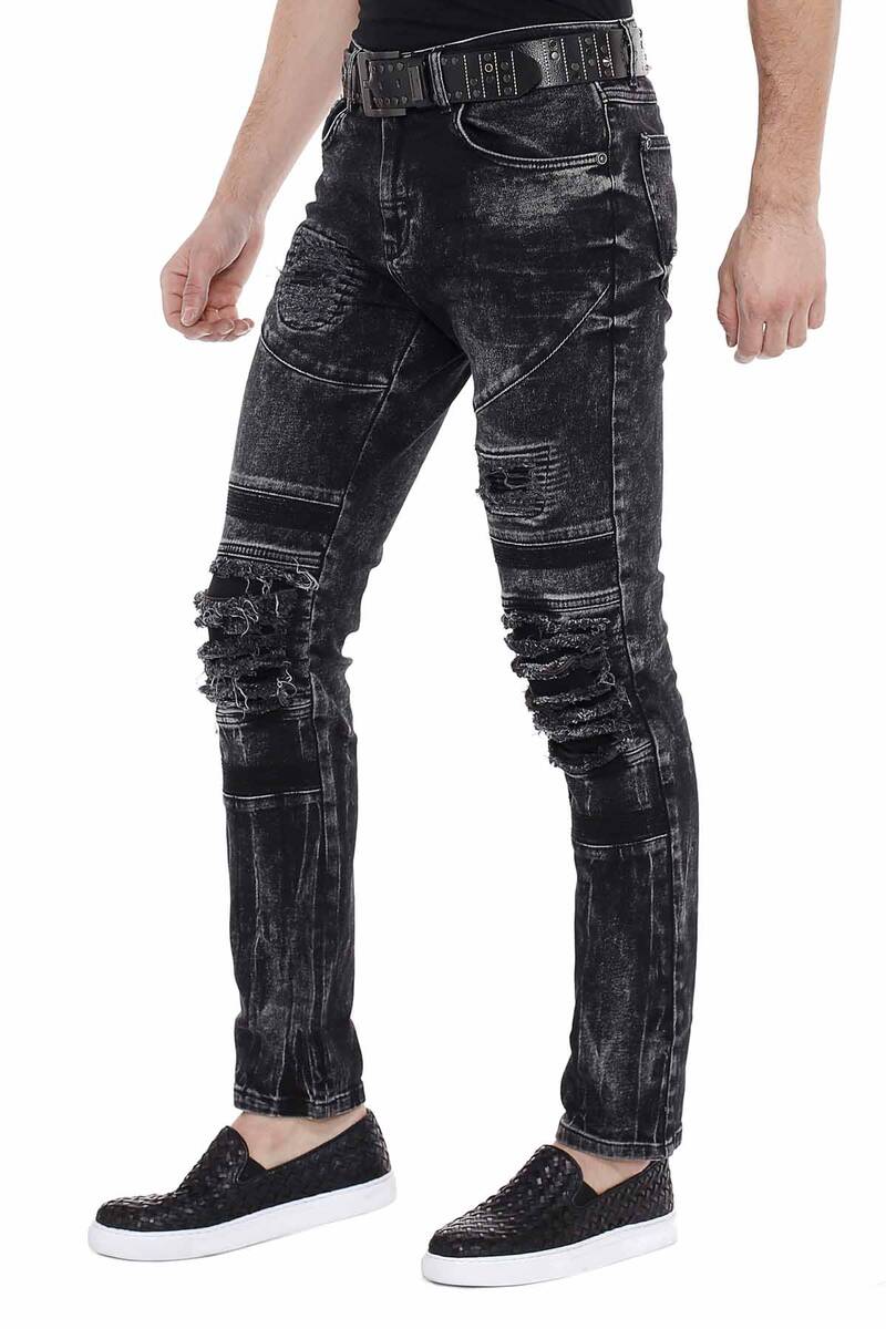 CD486A men Slim-Fit jeans in the used destroyed look