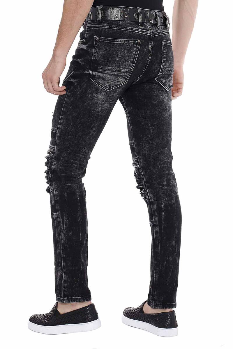 CD486A men Slim-Fit jeans in the used destroyed look