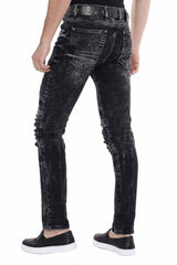 CD486A men Slim-Fit jeans in the used destroyed look