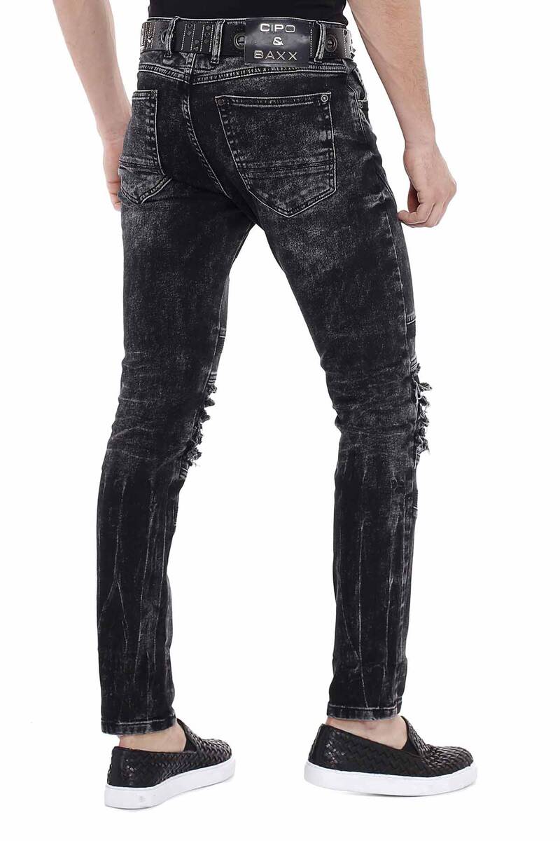 CD486A men Slim-Fit jeans in the used destroyed look