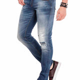 CD475 men's comfortable jeans in the Destroyed look Slim Fit