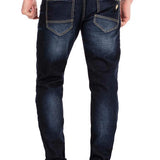 CD468 Jeans homme coupe regular avec un lavage prononcé