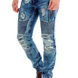 CD464 Herren bequeme Jeans im stylischen Destroyed-Look