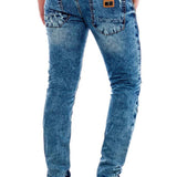CD464 Herren bequeme Jeans im stylischen Destroyed-Look
