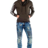 CD464 Herren bequeme Jeans im stylischen Destroyed-Look