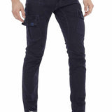 CD454 Men delgados-fit-jeans con bolsillos laterales