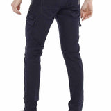 CD454 Men delgados-fit-jeans con bolsillos laterales