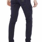 CD454 Men delgados-fit-jeans con bolsillos laterales