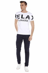 CD454 Jeans slim pour hommes avec poches latérales