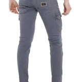 CD454 Men delgados-fit-jeans con bolsillos laterales