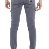 CD454 Men delgados-fit-jeans con bolsillos laterales