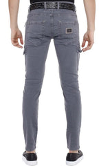 CD454 Jeans slim pour hommes avec poches latérales