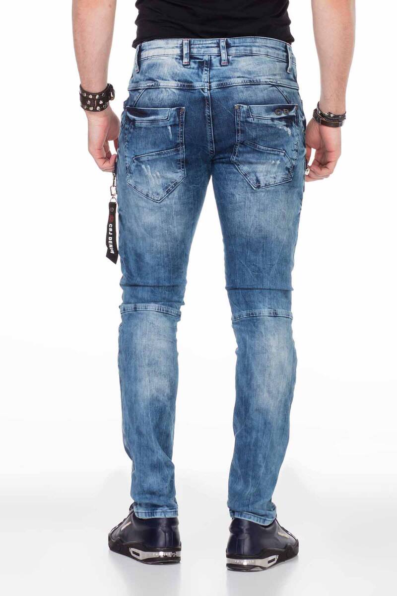 CD436 Herren bequeme Jeans mit coolen Destroyed-Elementen