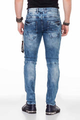 CD436 Herren bequeme Jeans mit coolen Destroyed-Elementen
