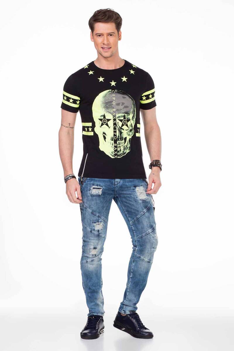 CD436 Herren bequeme Jeans mit coolen Destroyed-Elementen