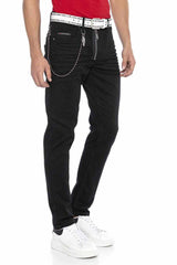 CD675 Herren Straight Fit-Jeans in stylischem Look