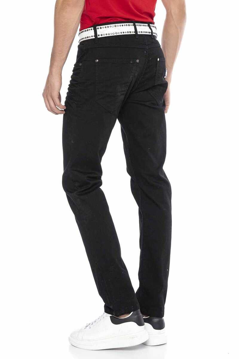 CD675 Herren Straight Fit-Jeans in stylischem Look