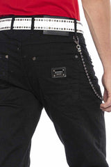 CD675 Herren Straight Fit-Jeans in stylischem Look