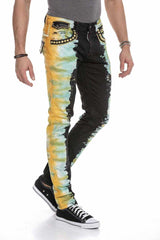 CD664 Herren Slim-fit-Jeans im extravaganten Look